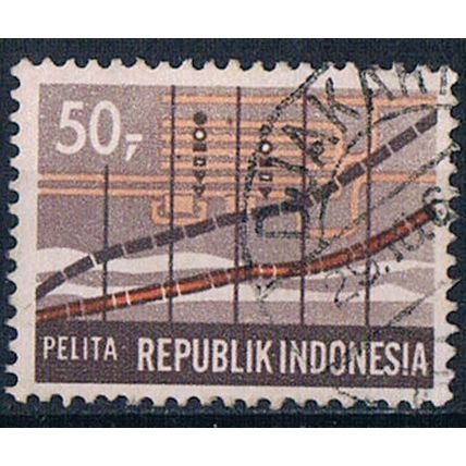Indonesia 1969 SG1247 indo28 Statistics 50c Used Stamp