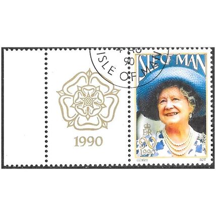 ISLE OF MAN 1990 QUEEN MOTHER FINE USED NB1-4