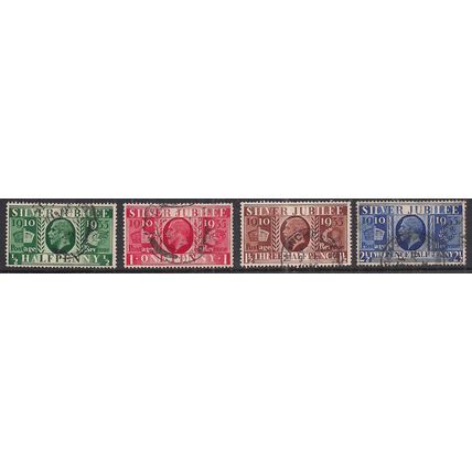 GB 1935 KGV Set Silver Jubilee set of 4 stamps SG 453 - 456 ( F560 )