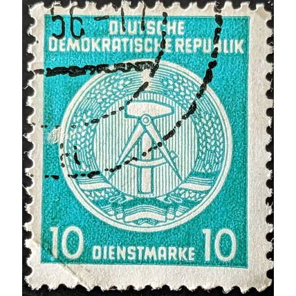 Stamp Germany East SGEO203 1954 10pfg Administration Post Used