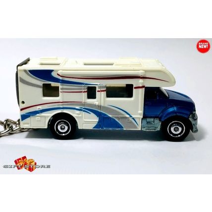 RARE GREAT GIFT KEYCHAIN BLUE FREIGHTLINER RV CAMPER MOBILE MOTORHOME CUSTOM Ltd
