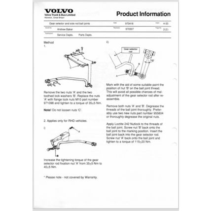 Volvo Trucks Power Transmission Product Information 1998 2003 PDF