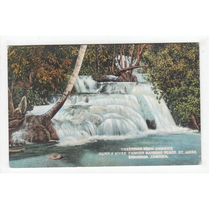 Dunn's River Famous Bathing Place St Ann's Kingston Jamaica Postcard