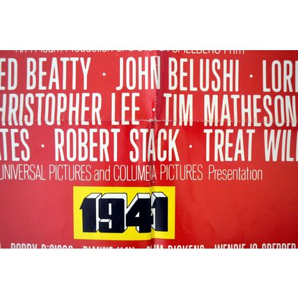 1941 1979 Steven Spielberg, John Belushi, Christopher Lee US 1-SHEET POSTER