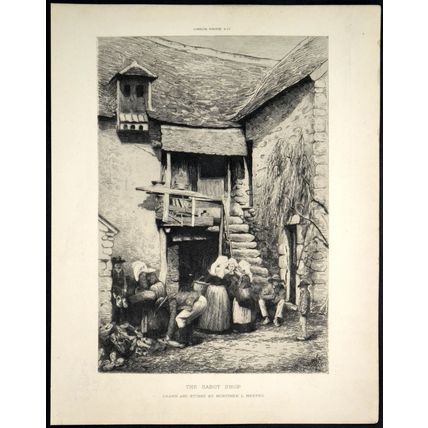 SABOT SHOP 1914 Mortimer Menpes ANTIQUE ETCHING