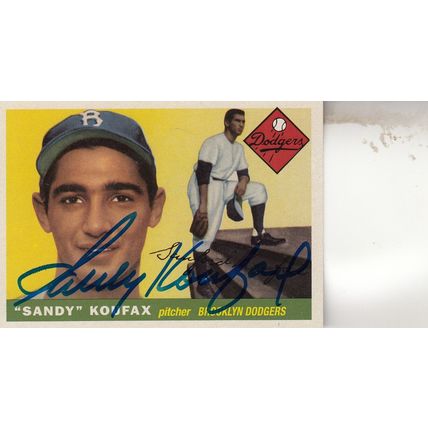 SANDY KOUFAX 2016 AUTOGRAPHED LOS ANGELES DODGERS HALL OF FAME WORLD CHAMP PITCH