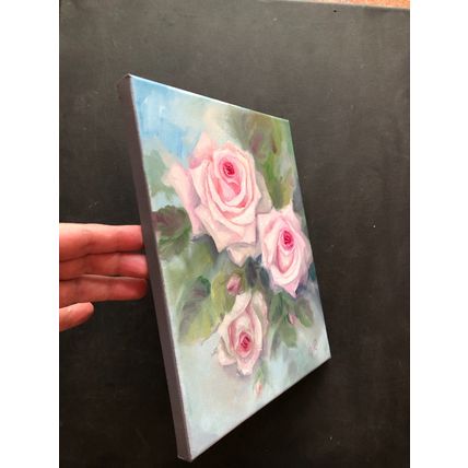 Roses Original Art Flowers Oil Painting