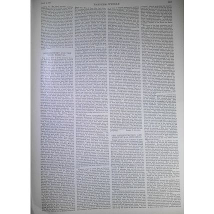 Harper's Weekly May 9, 1891. The Horse from ranch to market; Carnegie Hall; etc