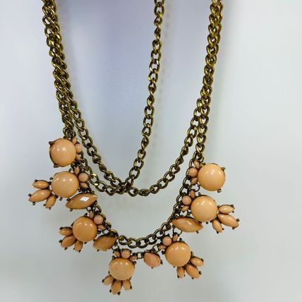 Assorted Statement Necklaces & Bracelet Set Geometric Floral Fashion Jewelry