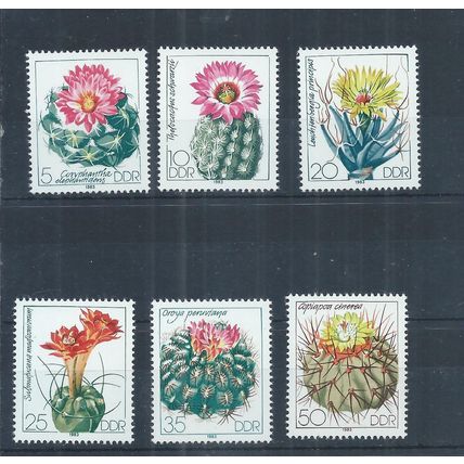 East Germany stamps. 1983 Cultivated Cacti plants flowers MNH (AL046)