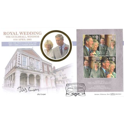 Jilly Cooper Book Author 2005 Prince King Charles Royal Wedding Hand Signed FDC
