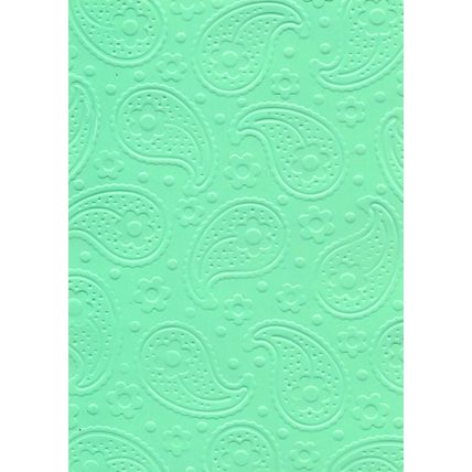5"x7" Embossed Card. 10 Sheets. Paisley (35). Cardmaking Scrapbooking Crafts