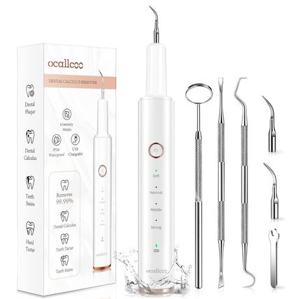 Plaque Remover for Teeth, Electric Tooth Cleaner Tartar Remover for Teeth with L