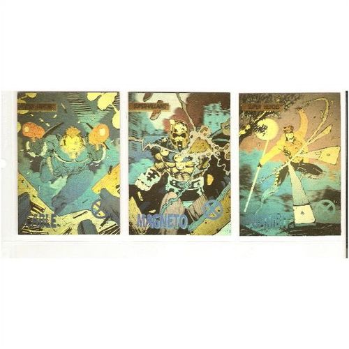 X MEN ( 1992 ) THREE HOLOGRAM cards