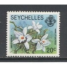 Seychelles.SG407a 20c Wild Vanilla Orchid.Mounted Mint.July15