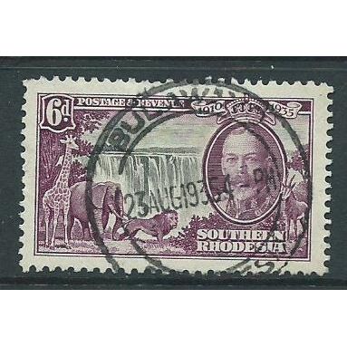 southern rhodesia sg34 silver jubilee vfu sg 34