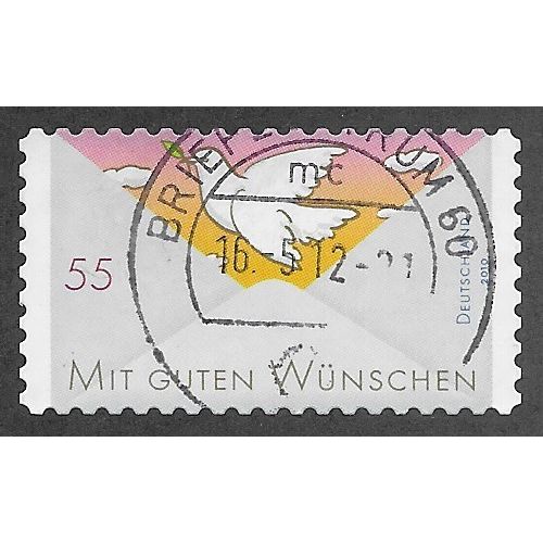 GER 2010 €0.55 (S/A) 'GREETINGS STAMPS (3RD ISSUE)' FINE USED (EBID60-804)