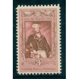 1097 3c Marquis de Lafayette Fine MNH MA0191