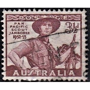 AUSTRALIA, 1952 3.5d Scout Jamboree, SG 254 (Scott #249), used