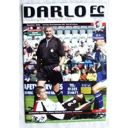 2001 programme Darlington v. Exeter City