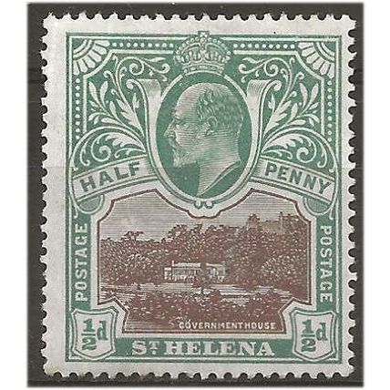 St Helena 1903 SG56 1d Black & Carmine Wmk Crown CC Fine Used ...