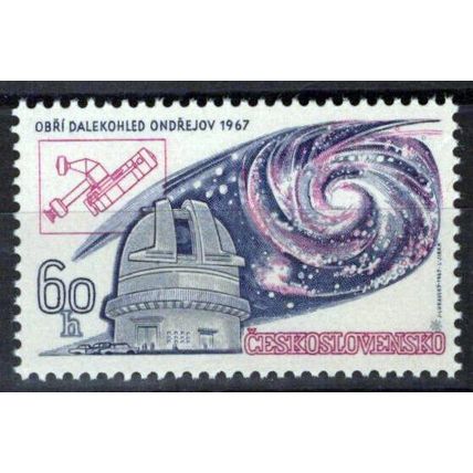 Czechoslovakia 1489 MNH Ondrjov Observatory & Galaxy ZAYIX 0224M0060M