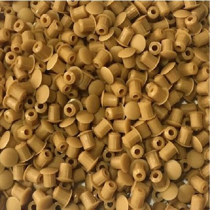 M5 DRILL HOLE COVER CAPS BLANKING HOLEFIX FURNITURE CARAMEL BROWN MUSTARD