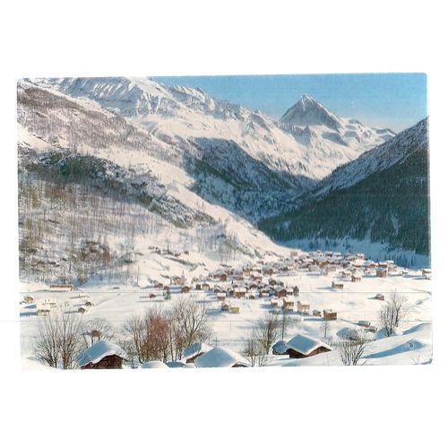 LES HAUDERES, VALAIS, SWITZERLAND . used postcard 1981 postmark =