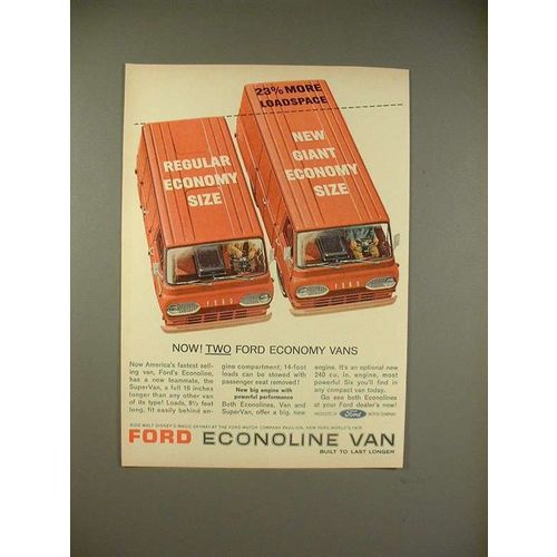 1965 Ford Econoline & Supervan Van Ad!