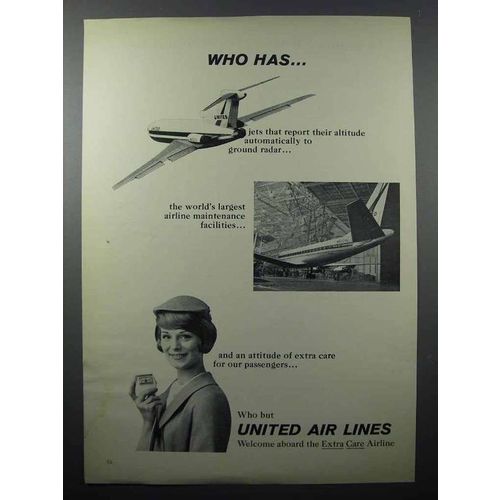 1965 United Air Lines Ad - Jets Report Their Altitude