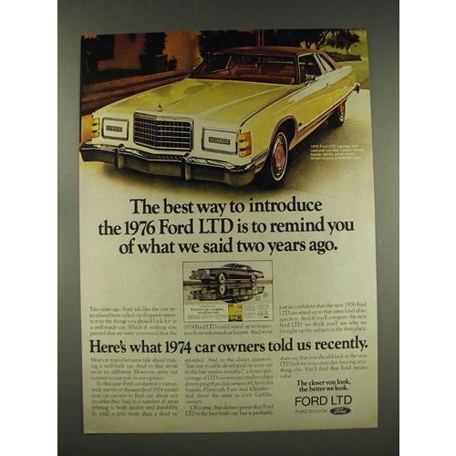 1976 Ford LTD Landau Car Ad - Remind You