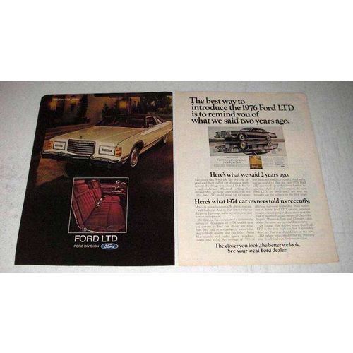 1976 Ford LTD Landau Car Ad - The Best Way to Introduce