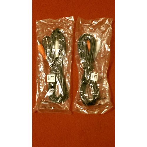 2 Pack 6ft Aux Audio 3.5mm Stereo Male to 2 RCA Y CABLE FOR IPOD MP3