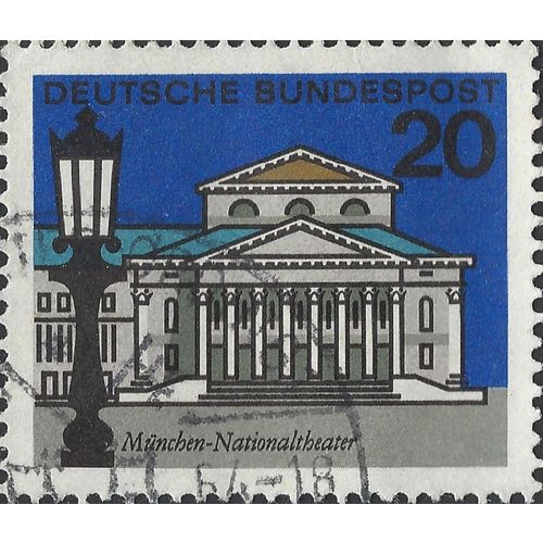 GERMANY, Capitals, Munich, blue 1964, 20pf, #4
