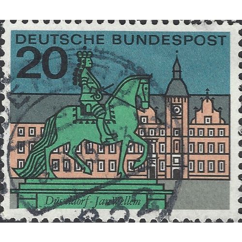 GERMANY, Capitals, Düsseldorf, violet 1964, 20pf, #4