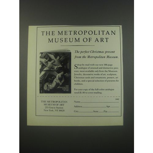 1991 The Metropolitan Museum of Art Ad - The perfect Christmas present from the