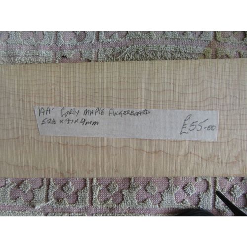 KGS Neck Curly Maple fretboard blank