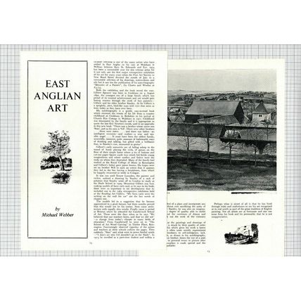 (6147) Gilbert Spencer Artist East Anglia Cookham Garsington - 1974 Article