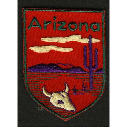 VINTAGE ARIZONA EMBROIDERED CLOTH SOUVENIR TRAVEL PATCH