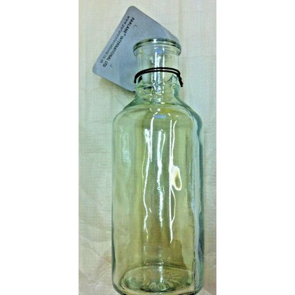 New Transparent Glass Bud Vase Bottle 15cm High For Table, Garden, window sill