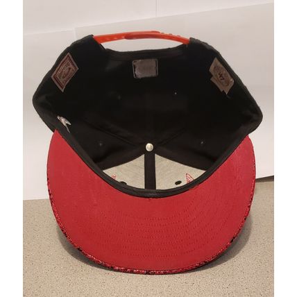 47 BRAND CHICAGO BULLS WINDY CITY NBA SKATER HAT CAP W/ FAUX SKIN BILL SNAP BACK