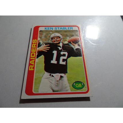 1978 Topps Football Card # 365 Ken Stabler VG-Ex (4) Oakland Raiders