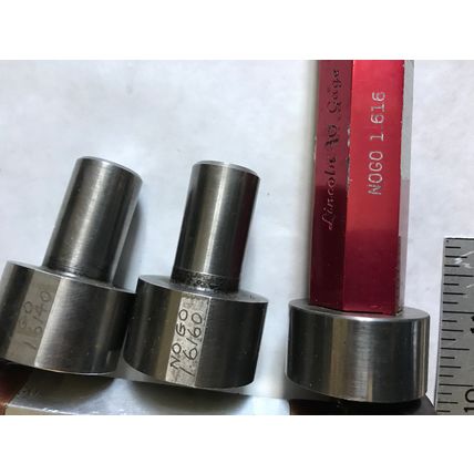 LOT PLUG GAGE GO NOGO VAN KEUREN 1.643,1.685,1.692,1.616,1.6160,1.6140,ES