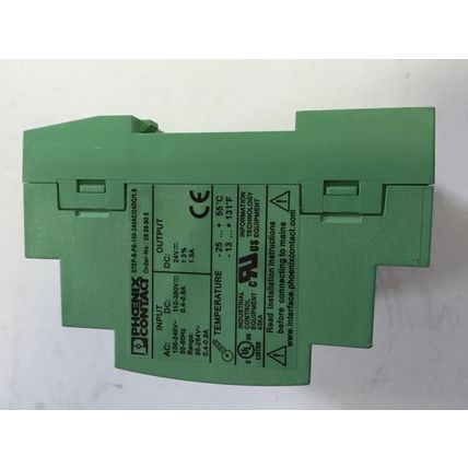 NEW PHOENIX STEP-B-PS-100-240AC/24DC/1.5 POWER SUPPLY,29 38 90 5,Di