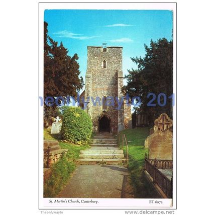 St Martins Church, Canterbury, Kent, England, 1970/80s?, Postcard