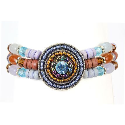 3-String Beaded Bracelets - BR-CPBR1012BL