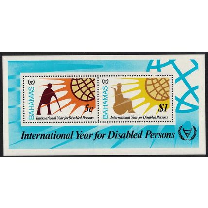 Bahamas Intl Year of Disabled People MS 1981 MNH SG#MS580
