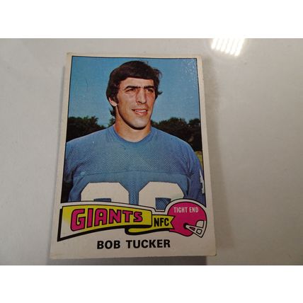 1975 Topps Football Card # 255 Bob Tucker Very Good (3) New York Giants