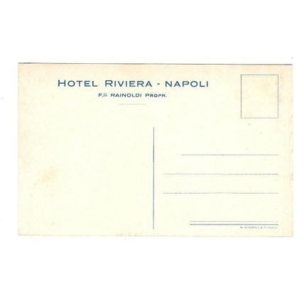 Postcard of the Hotel Riviera Napoli - In mint condition - probably circa 1925