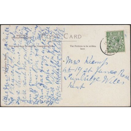 Winchester College and Chapel, Hampshire, 1917 - Valentine's Postcard